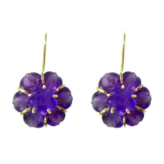 Amethyst Couplet Earrings