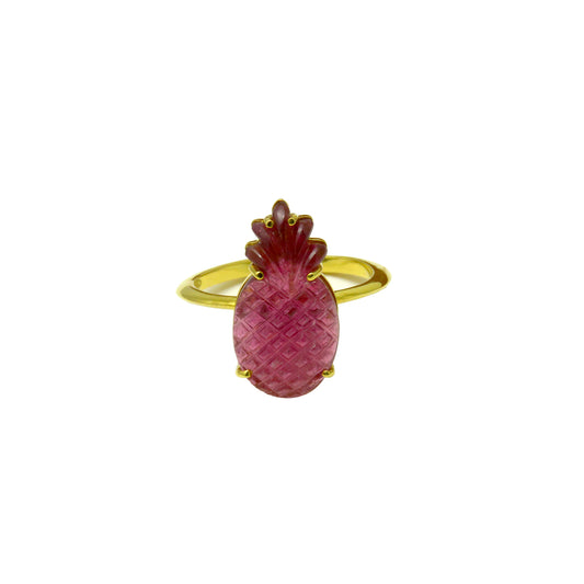 Pineapple Tourmaline Ring