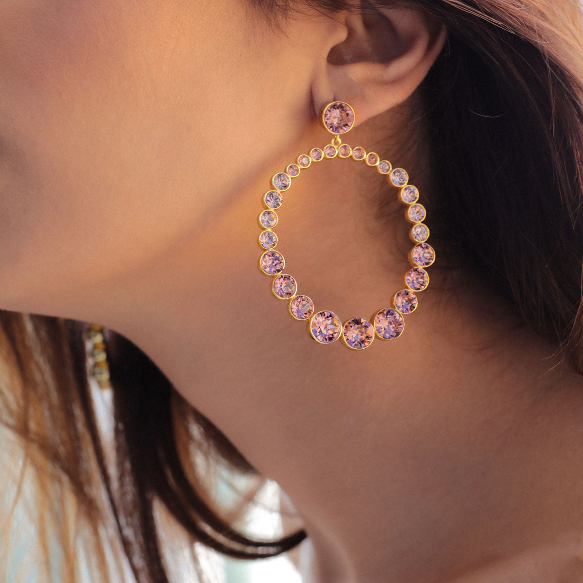 Pink Crystal Loops