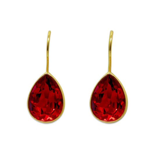 Red Drop Earrirngs