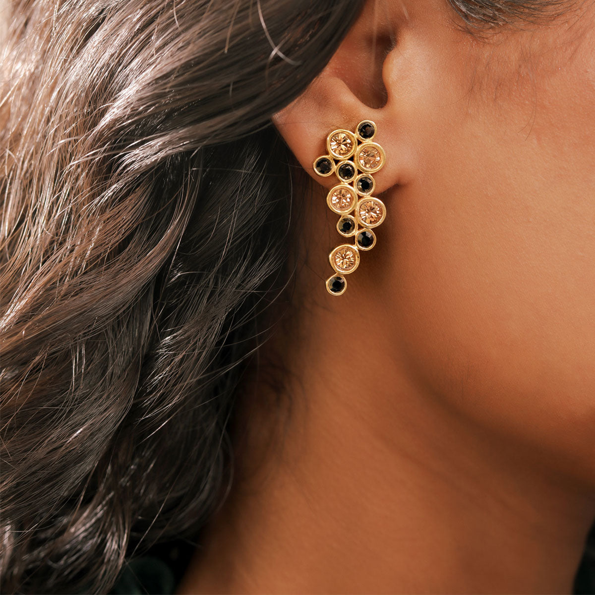 Black Gold Earrings