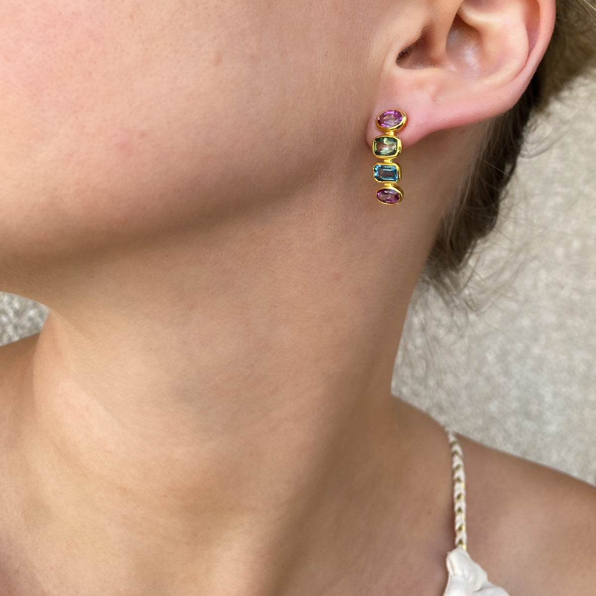 Topaz Mini Hoops