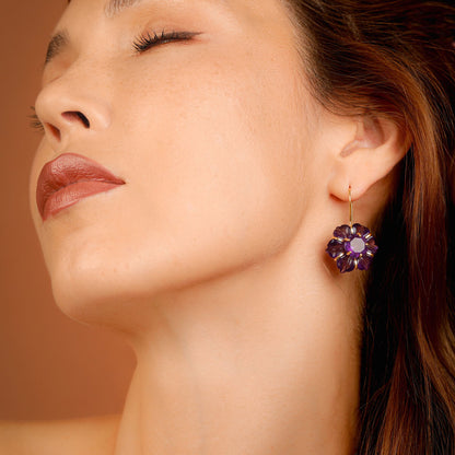 Amethyst Couplet Earrings