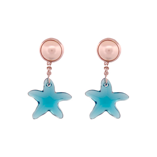 Blue Starfish earrings