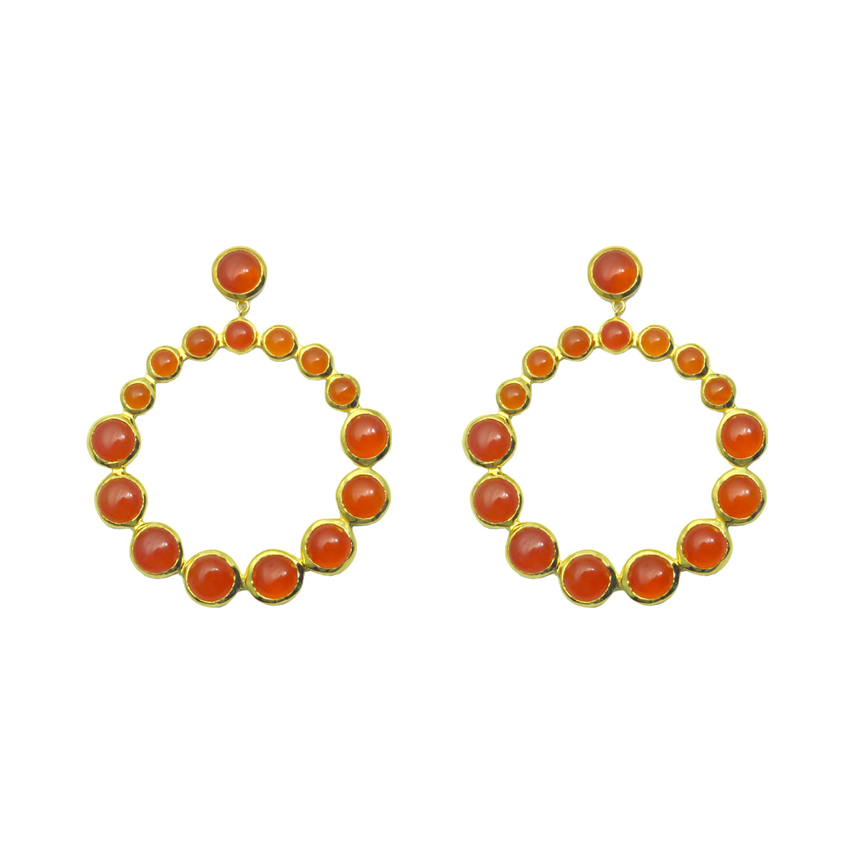 Carnelian Loop earrings