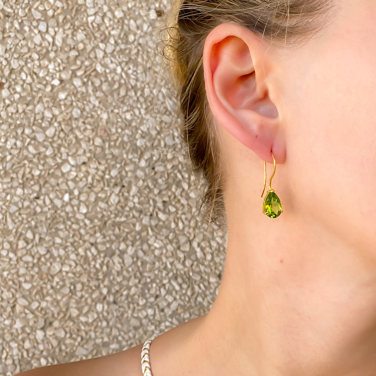 Peridot Drop Earrings