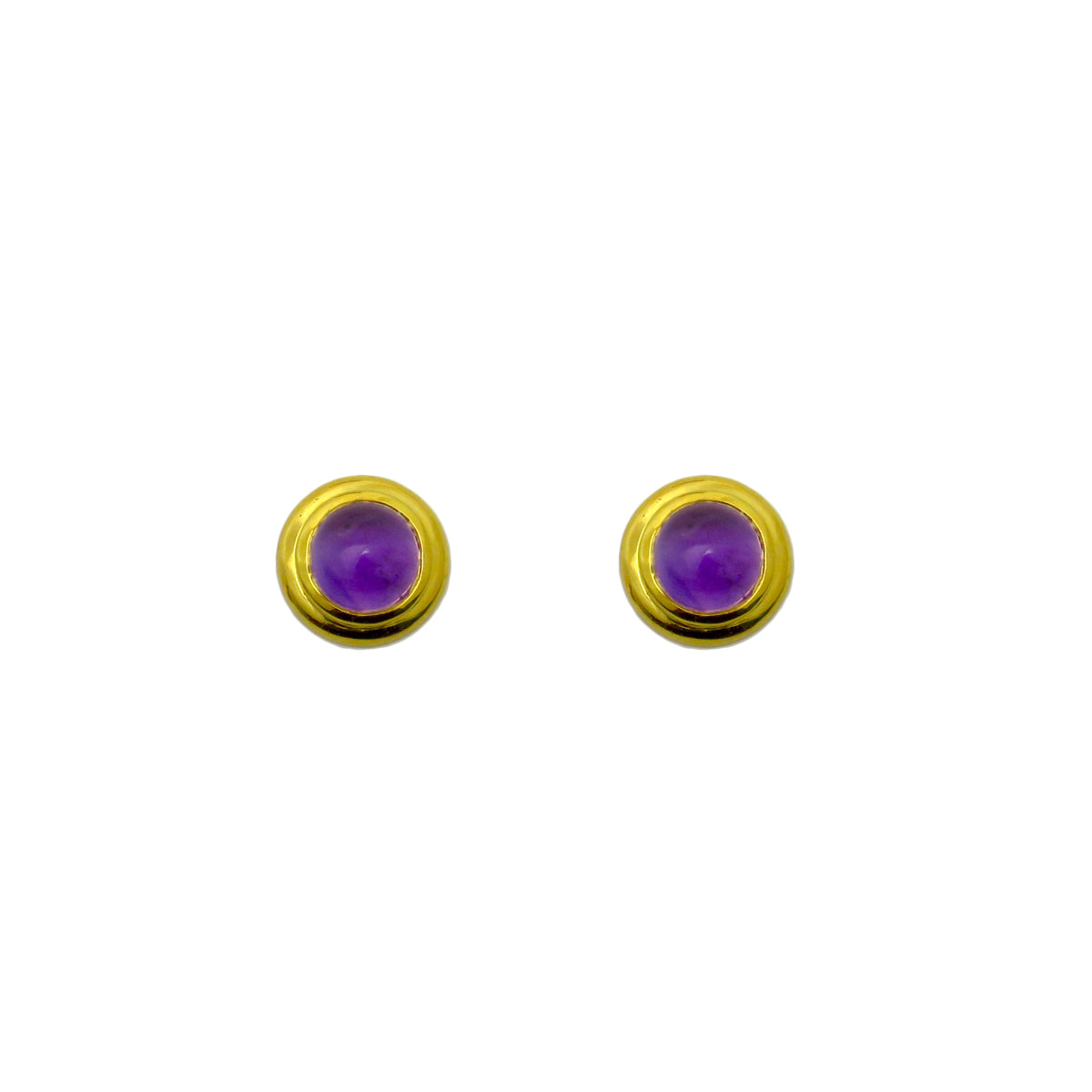 Amethyst Spaceship Studs