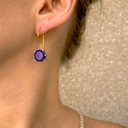 Lapiz Lazuli Simple earrings